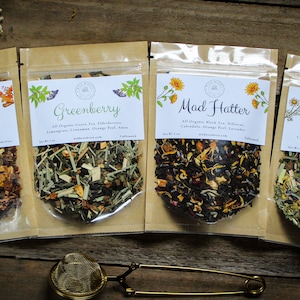 Sample Sets | 4 Pack | 8 Pack | Organic Loose Leaf Tea | Mix & Match