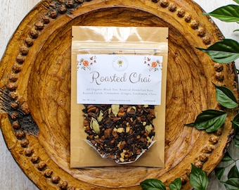 Roasted Chai | Organic Loose Leaf Tea | Coffee Substitute | Black Tea | Naturally Contains Caffeine
