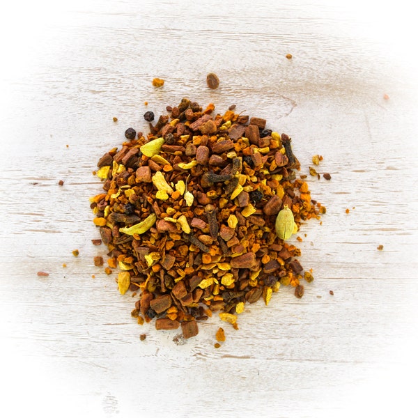 Turmeric Chai | Organic Loose Leaf Tea | Golden Milk | Caffeine Free