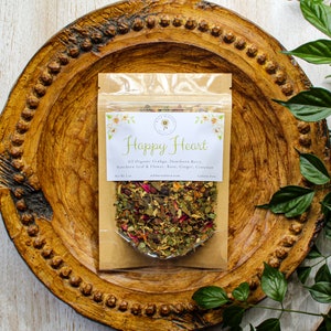 Happy Heart | Organic Loose Leaf Tea | Hawthorn | Uplifting | Caffeine Free