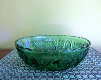 s新品SARGASSO GLASS BOWL | green VINTAGE Vintage Green Glass Bowl 2.5