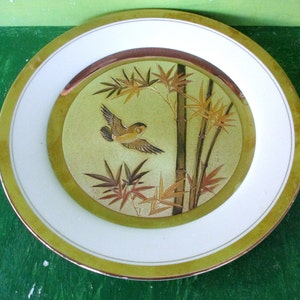 Vintage 9&quot;Chokin Plate,Eternal Wishes of Good Fortune Chokin Plate,1983 Expressive Designers Inc.Decorative Plate