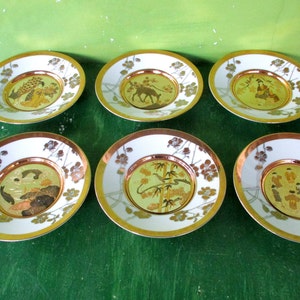 Vintage One/1/Chokin Plate,Eternal Wishes of Good Fortune Chokin Plate,The Hamilton Collection 6&quot; D, gift for Friends