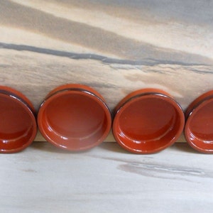 Vintage Style 4 Baking Ramekins,Terracotta Baking,Dipping,Dessert Dishes,Made by Cermer