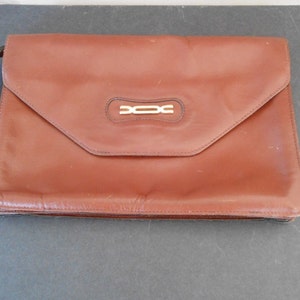 Vintage hombres pulsera monedero, hombres bolso de embrague, cuero genuino hombres bolso, documentos, hecho en Corea