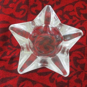 Clear Glass Star Candle Holder,Tealight Candle Holder,Christmas Decor