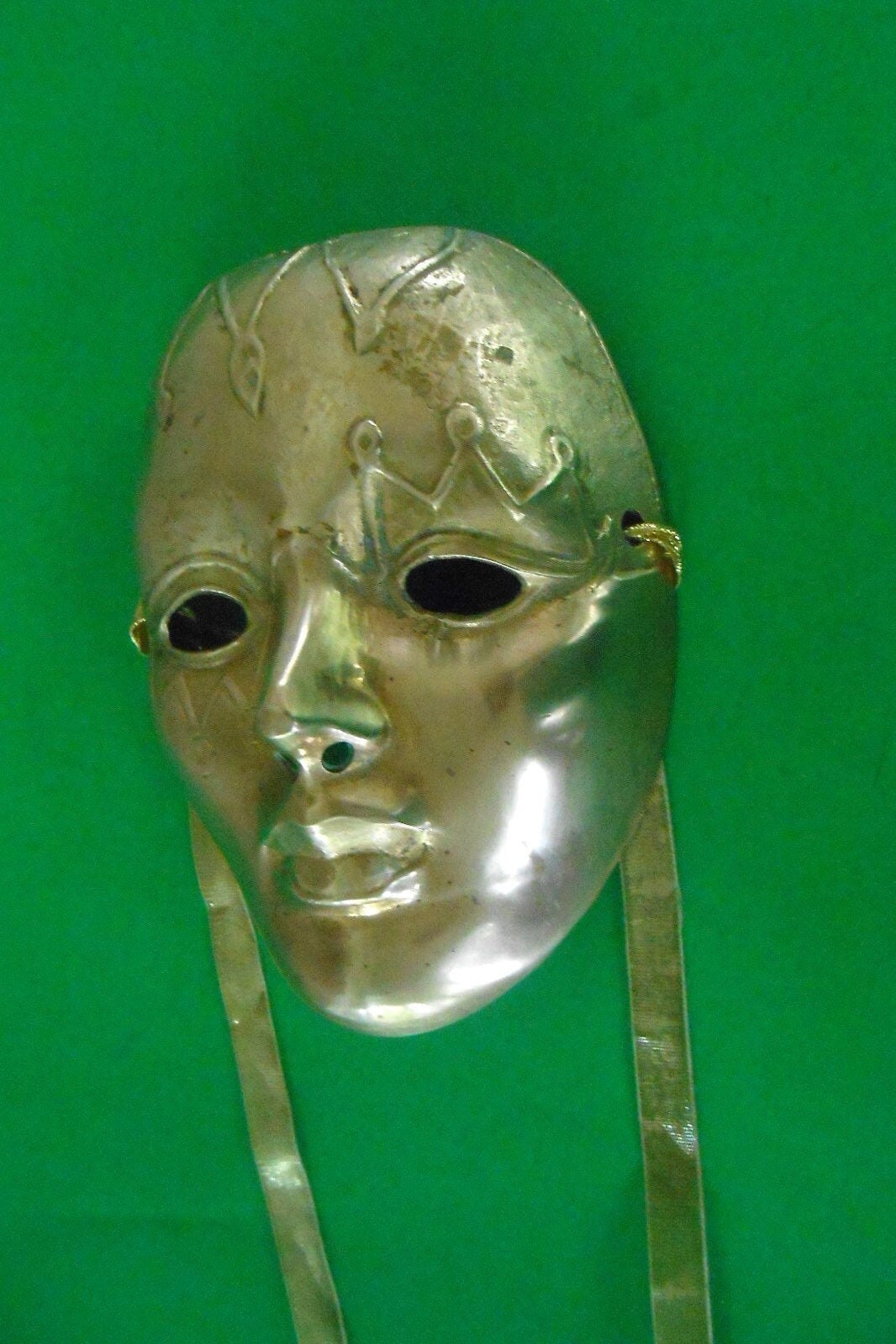 Brass Face Mask Brass Art Wall Hanging Decorshand Made Girl Etsy UK