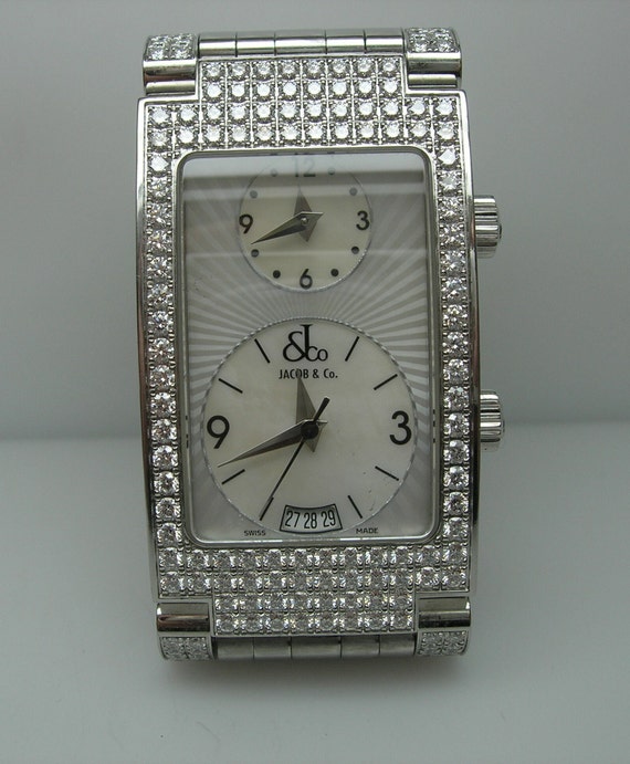 Jacob and Co. Stainless Steel & Diamond Watch
