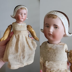 Antique William Goebel Doll - 6.5&quot; Tall - - Collectible Dolls - Doll Parts