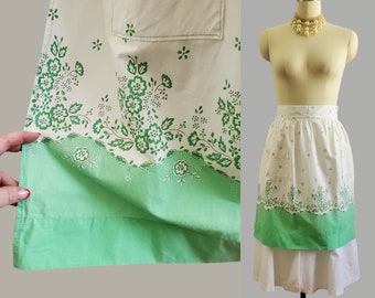 1950s Half Apron - 50s Vintage Kitchen - 50s Housewares - 50s Accessories