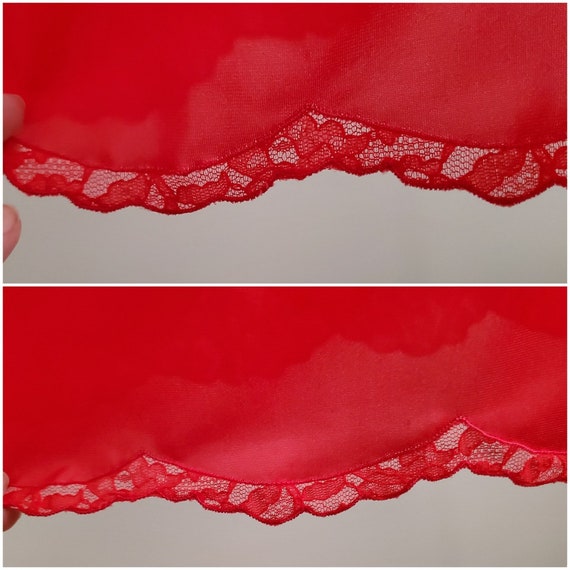 1960s Red Half Slip - 60s Skirt Slip - 60s Linger… - image 4