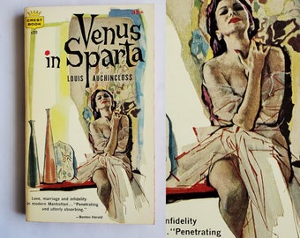 Vintage 1950s Pulp Fiction Paperback Book - Venus in Sparta - 50s Home Decor - 50s Paperback Books