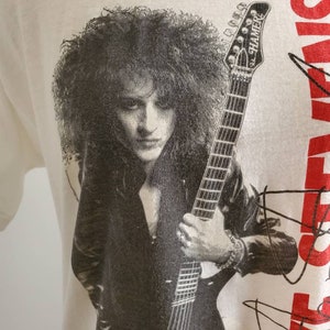 1980s Steve Stevens T-shirt 80s Band Tshirt Men's Vintage Size Large/XL image 4