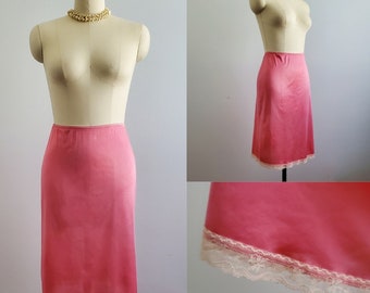 1970s Half Slip - Hand Dyed - 70s Lingerie 70s Women's Vintage Size Small