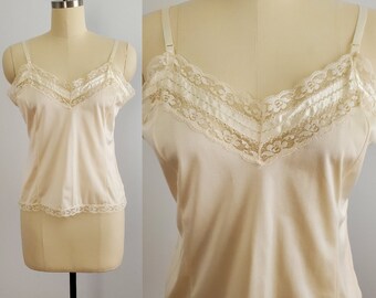 1970s Camisole by Mel-Lin - 70s Slip - 70s Women's Vintage Size Large