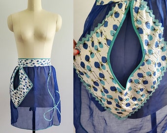 1950s Half Apron - Vintage Kitchen Decor - 50s Home Decor