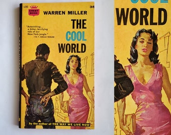 Vintage 1950s Pulp Fiction Paperback Book - The Cool World - 50s Home Decor 50's Paperback Books