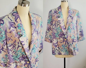 1980s Jacket by Nickie - 80s Blazer - 80's Women's Vintage Size