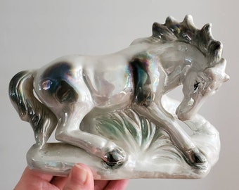 Vintage Lustreware Horse Figurine - Vintage Home Decor - Animal Figurines -Mid-century Decor