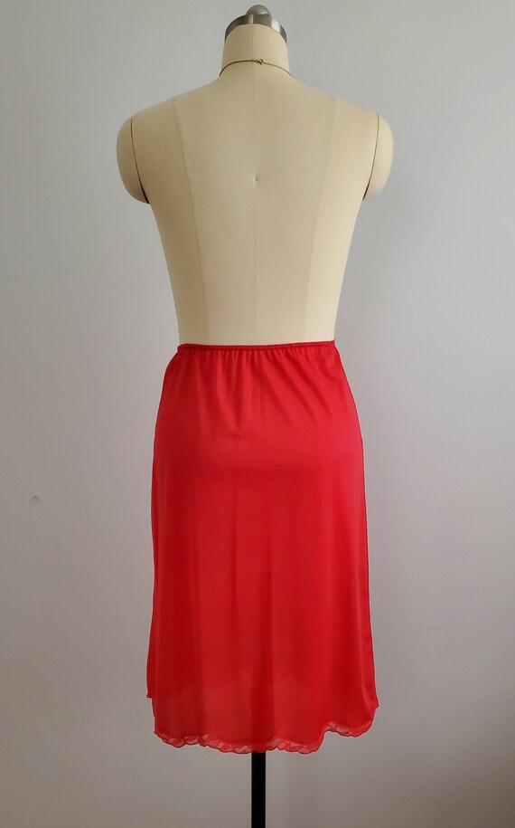 1960s Red Half Slip - 60s Skirt Slip - 60s Linger… - image 9