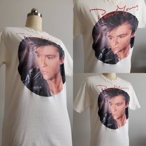 Rare 1985 Paul Young World Tour T-shirt The Nine Go Mad with Davy Crockett 80's Concert Tee 80s Band Tshirt image 3