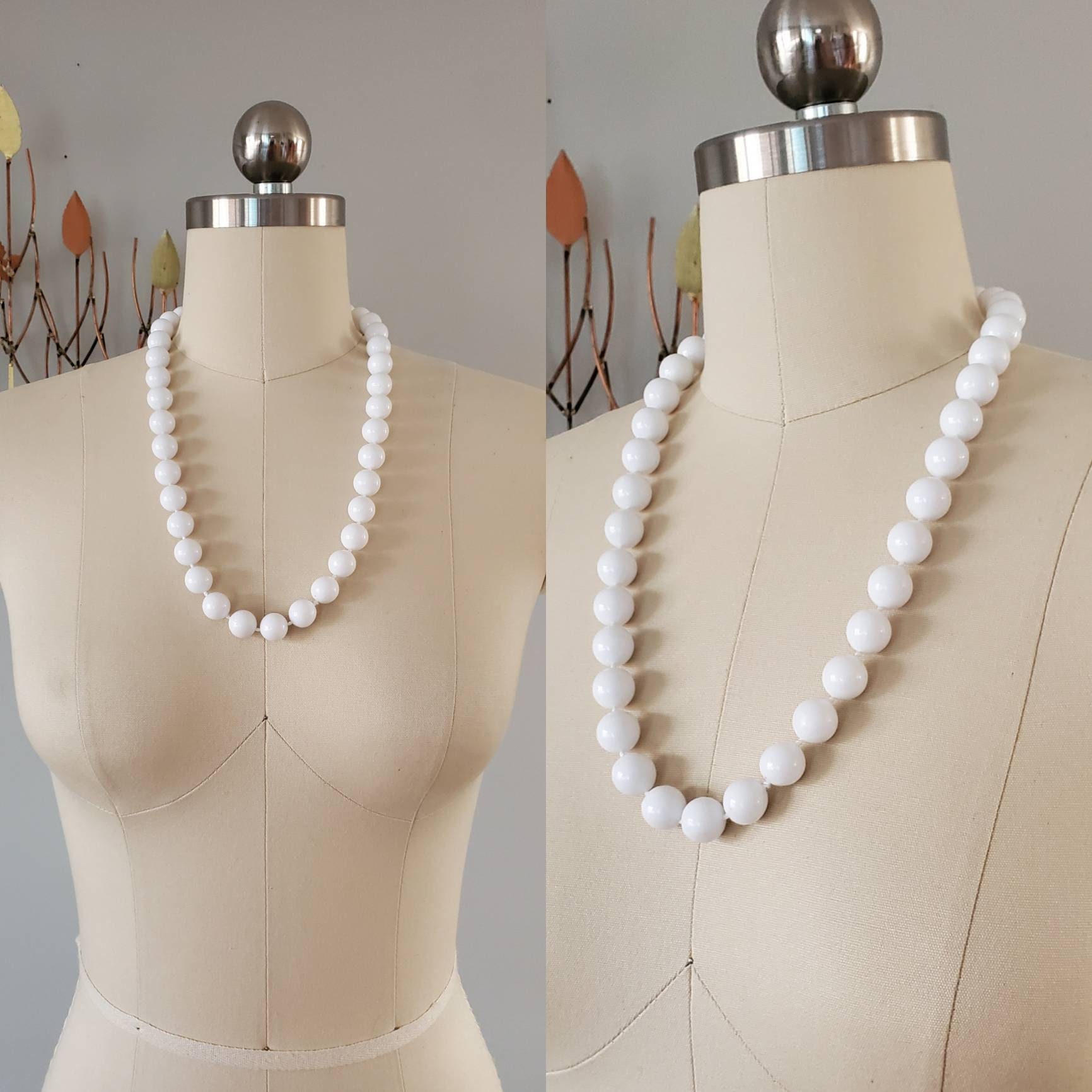 1960 Beaded Necklace 60s Jewelry 60 s Accessories