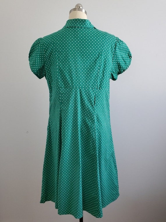 90s Does 30s Cotton Stretchy Day Dress - 90s Dres… - image 7
