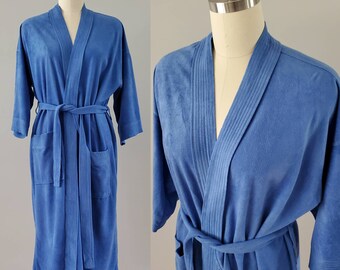 1970's Van Heusen Velour Robe 70s Loungewear 70's Men's Vintage One Size