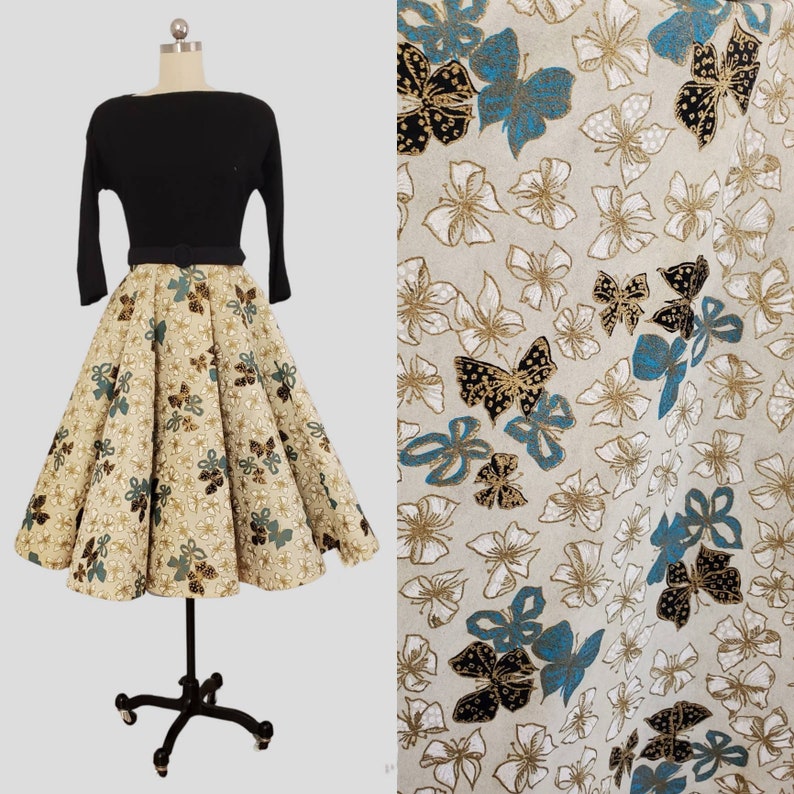 1950s Cotton Sundress by Murray K California 50s Cotton Day Dress 50's Women's Vintage Size XS image 1