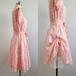 80s Does 50s Cotton Day Dress with Crinoline 80s Dress 80s Women's Vintage Size Medium/Large image 7
