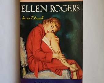 Vintage 1950s Pulp Fiction Paperback Book - Ellen Rogers by James T. Farell - 50s Home Decor 50's Paperback Books