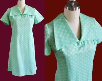 1970s Dress - 70s Gogo Dress - 70s Women's Vintage Size Large