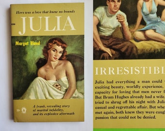 Vintage 1950s Pulp Fiction Paperback Book - Julia - 50s Home Decor - 50s Paperback Books