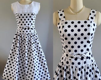 Early 70s Does 50s Cotton Day Dress by Lanz Originals - 70s Dress - 50s fashion - 70s Women's Vintage Size Small