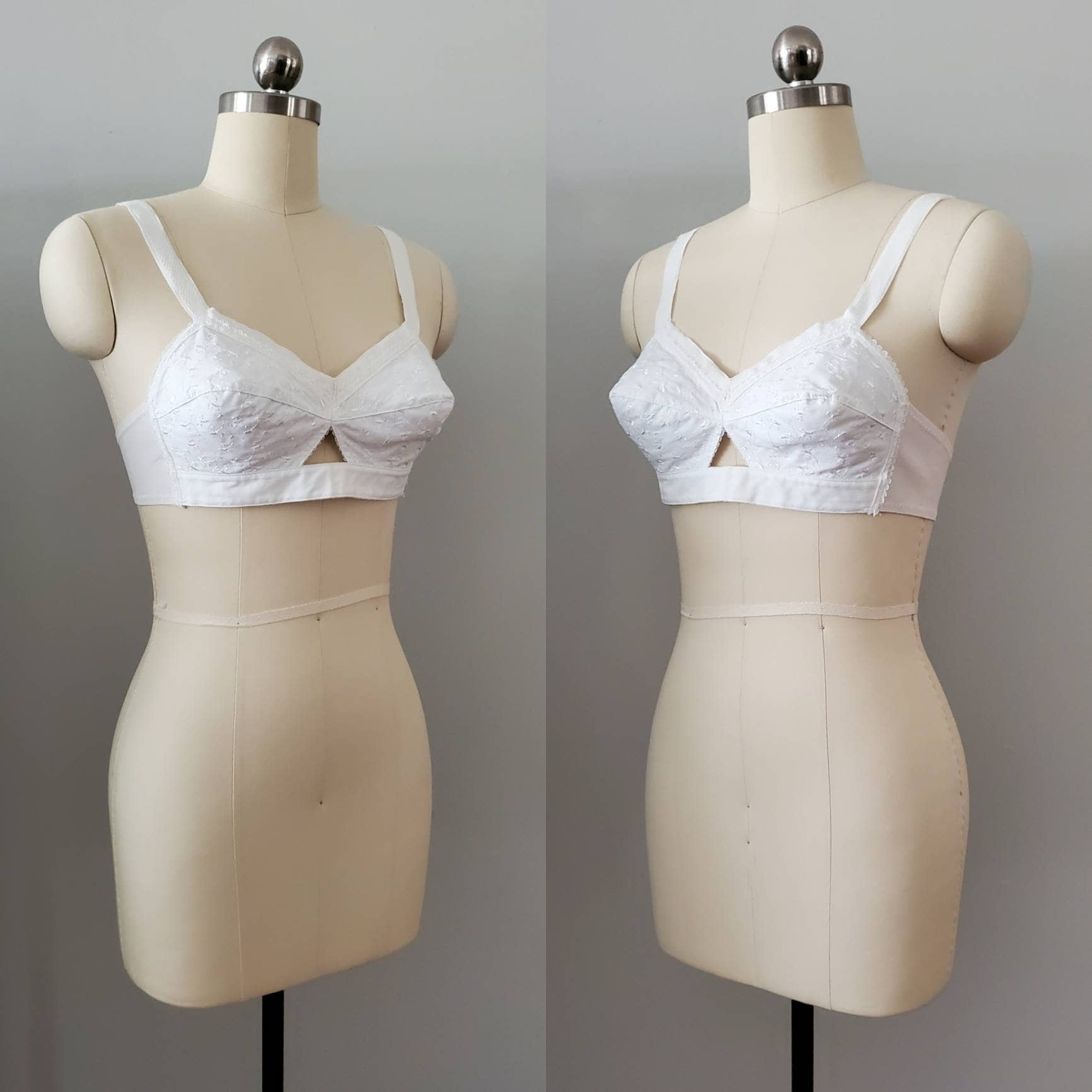 1960s Cotton Bullet Bra by Wing 60s Bra 60's Women's Vintage Bra