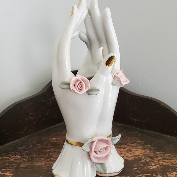 1950s Lady's Hand Vase - Mid-century Modern Decor - 50s Home Decor - Vintage Housewares