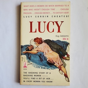 Vintage jaren 1960 Pulp Fiction Paperback Boek - Lucy - Jaren '60 Home Decor - Jaren '60 Paperback Boeken