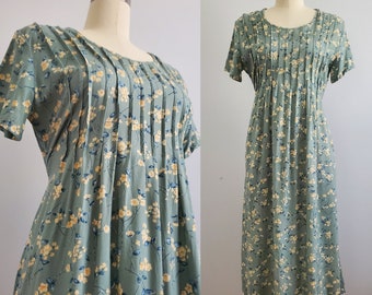 1990s Rayon Dress - 90s Dress - 90s Women's Vintage Size Large