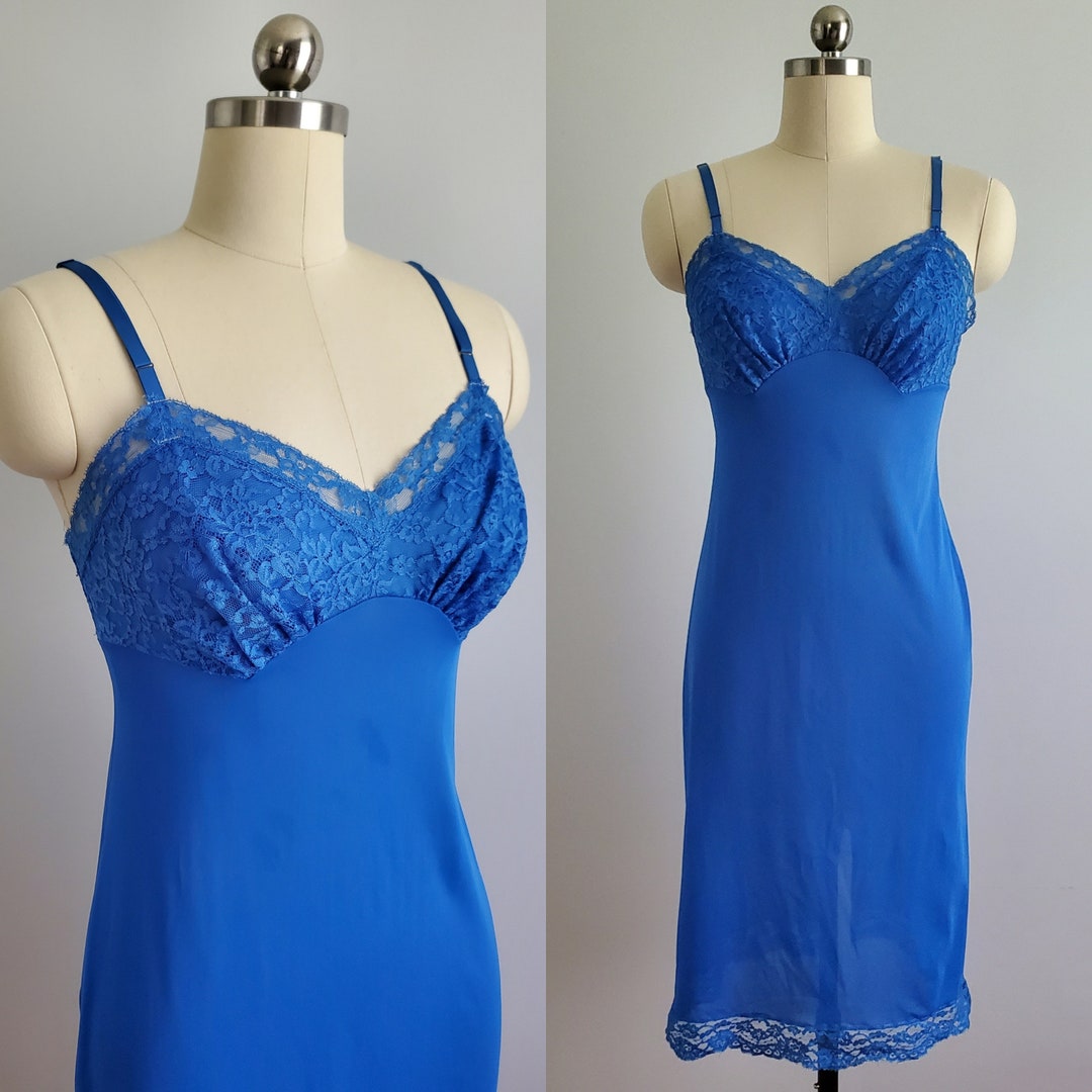 Vanity Fair Vintage 60s Satin Lace Trim Slip Pants Size 7