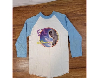 Camiseta vintage de la película ET (E.T., el extraterrestre) de 1982, talla grande para niños y jóvenes, promoción de los años 80.