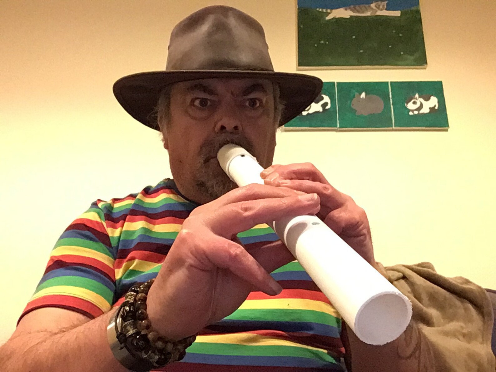 Native American inspired PVC flute Etsy