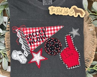 Custom Embroidered Soccer Mom Spirit Shirt