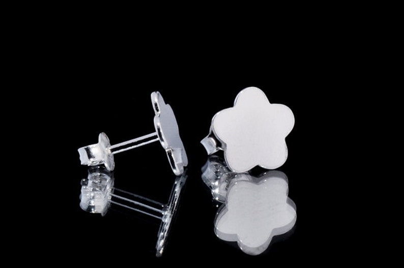 Silver Earrings Celebrities Flower