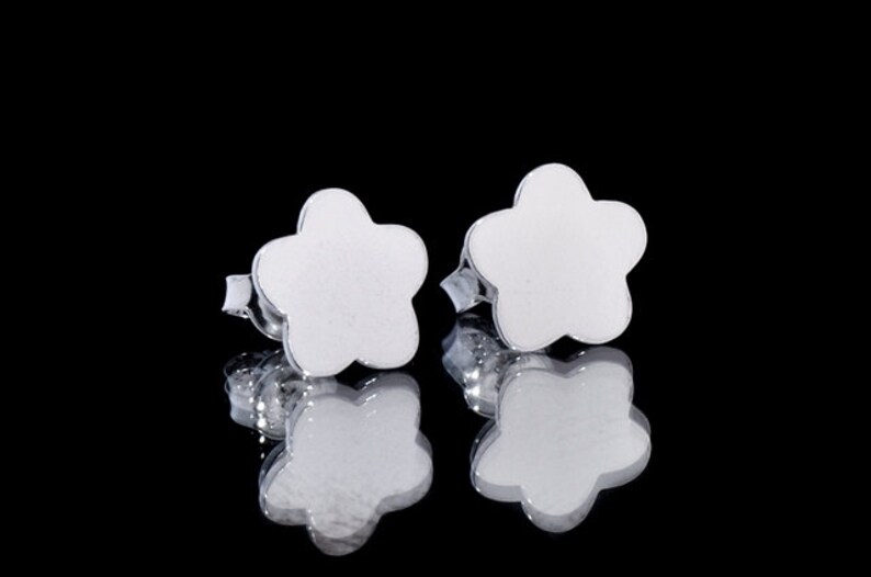 Silver Earrings Celebrities Flower