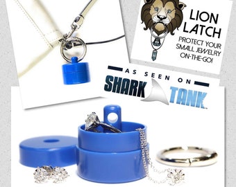 Lion Latch | Travel Ring Box | Keychain Ring Box | Travel Jewelry Holder | Travel Pill Box