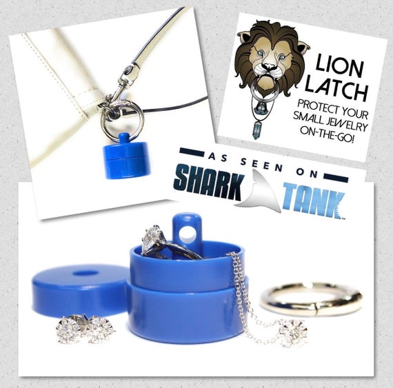 Lion Latch Travel Ring Box Keychain Ring Box Travel Jewelry Holder
