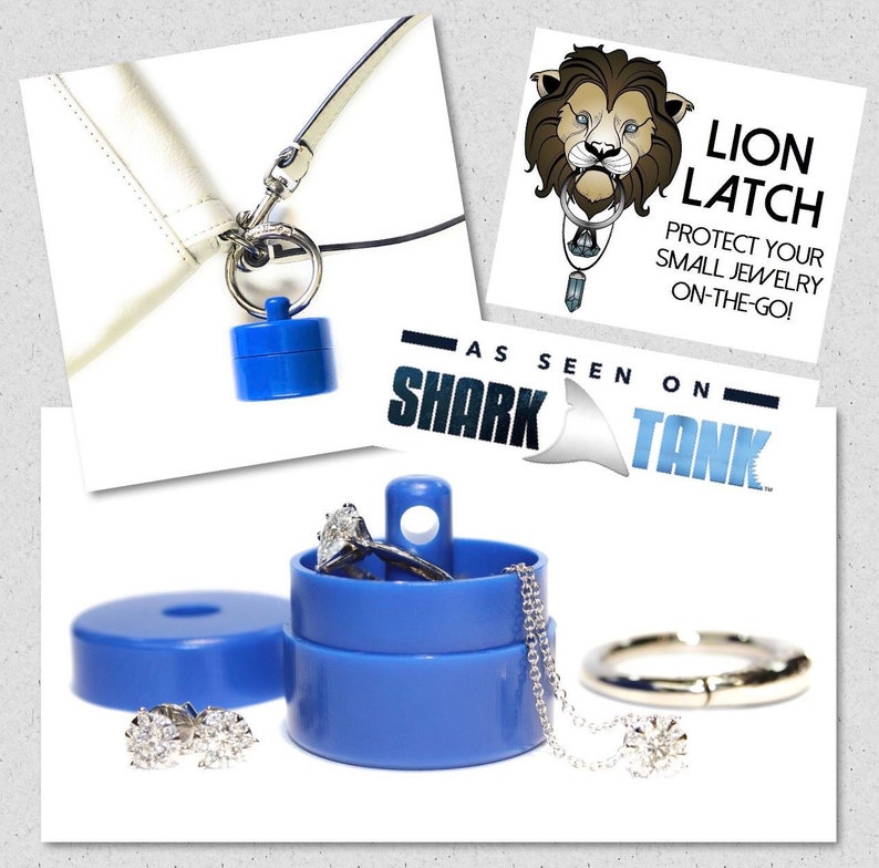 Lion Latch | Travel Ring Box | Keychain Ring Box | Travel Jewelry Holder | Travel Pill Box 