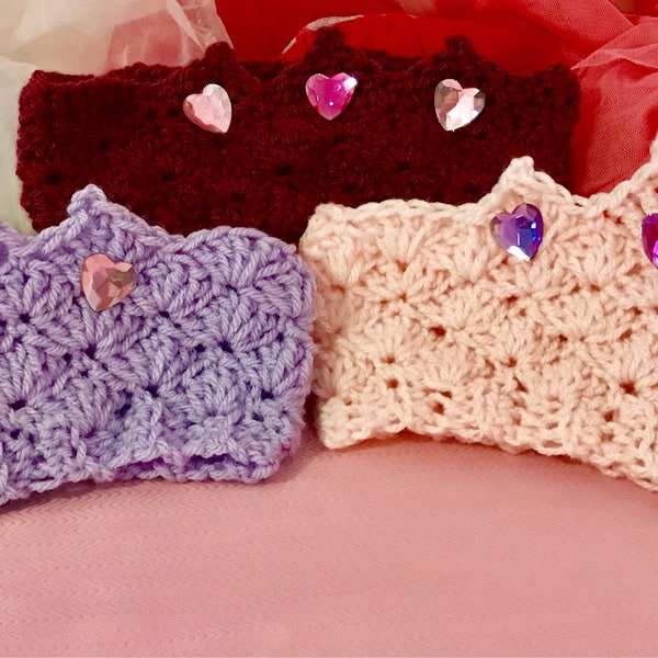 Princess crown ear warmers