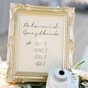 Polaroid Wedding Sign