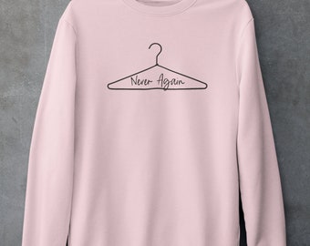 Never again pro choice rally shirt-light pink